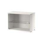 Skab med glasdør 58x30 hvid