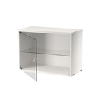 Skab med glasdør 58x30 hvid