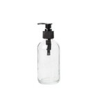 Glasflaska med pump