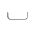 Stång Metall 30 cm grå
