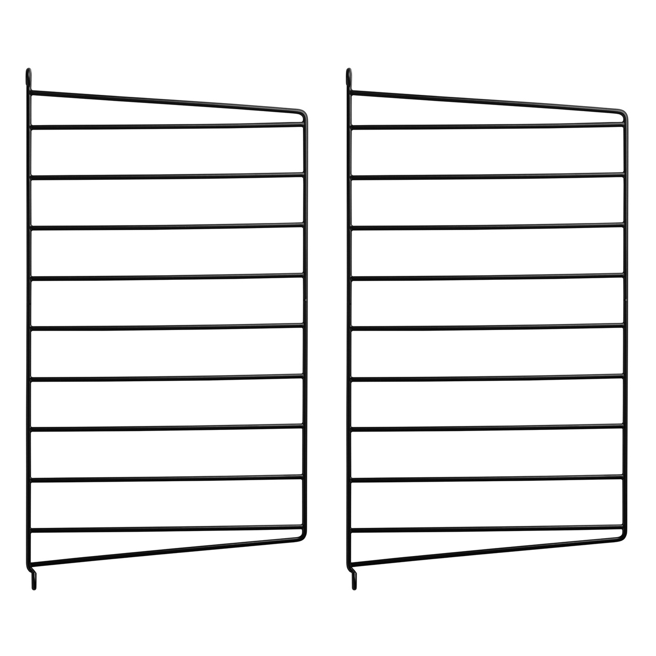 Wandregal 50x30 2er-Set schwarz