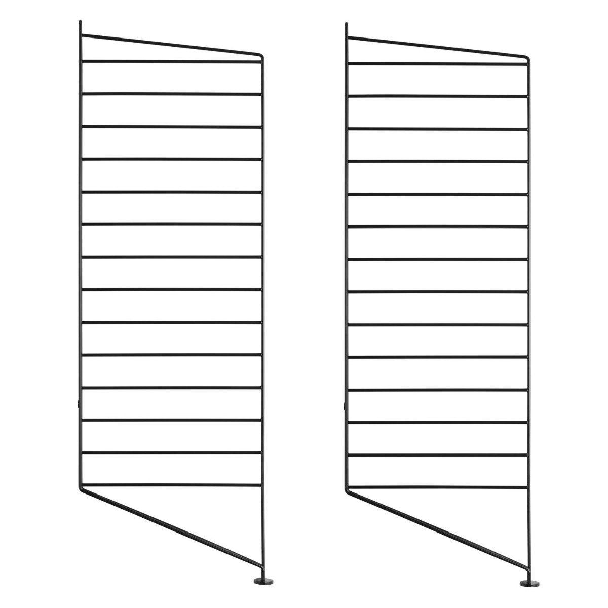 Gulvpanel 85x30 2-p svart
