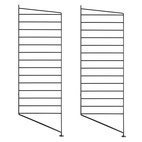 Gulvpanel 85x30 2-p svart