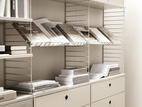 Zeitschriftenregal 78x30 beige