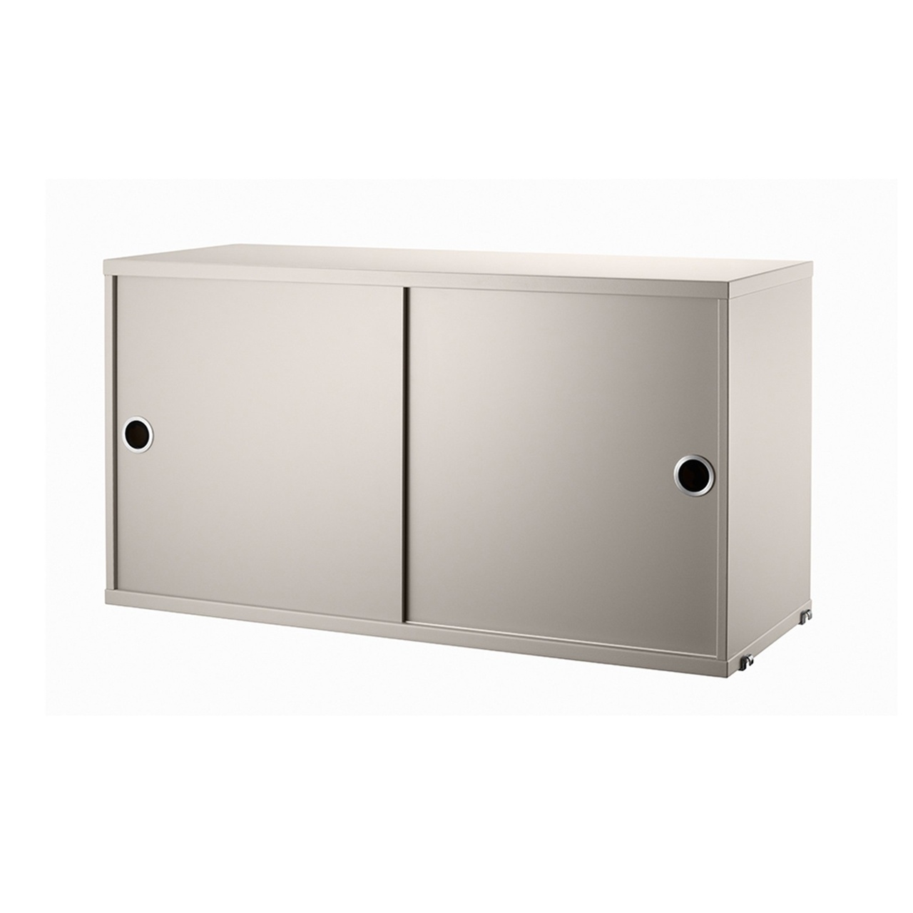 Skap med skyvedører 78x30x42 beige