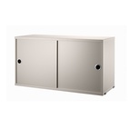 Skap med skyvedører 78x30x42 beige