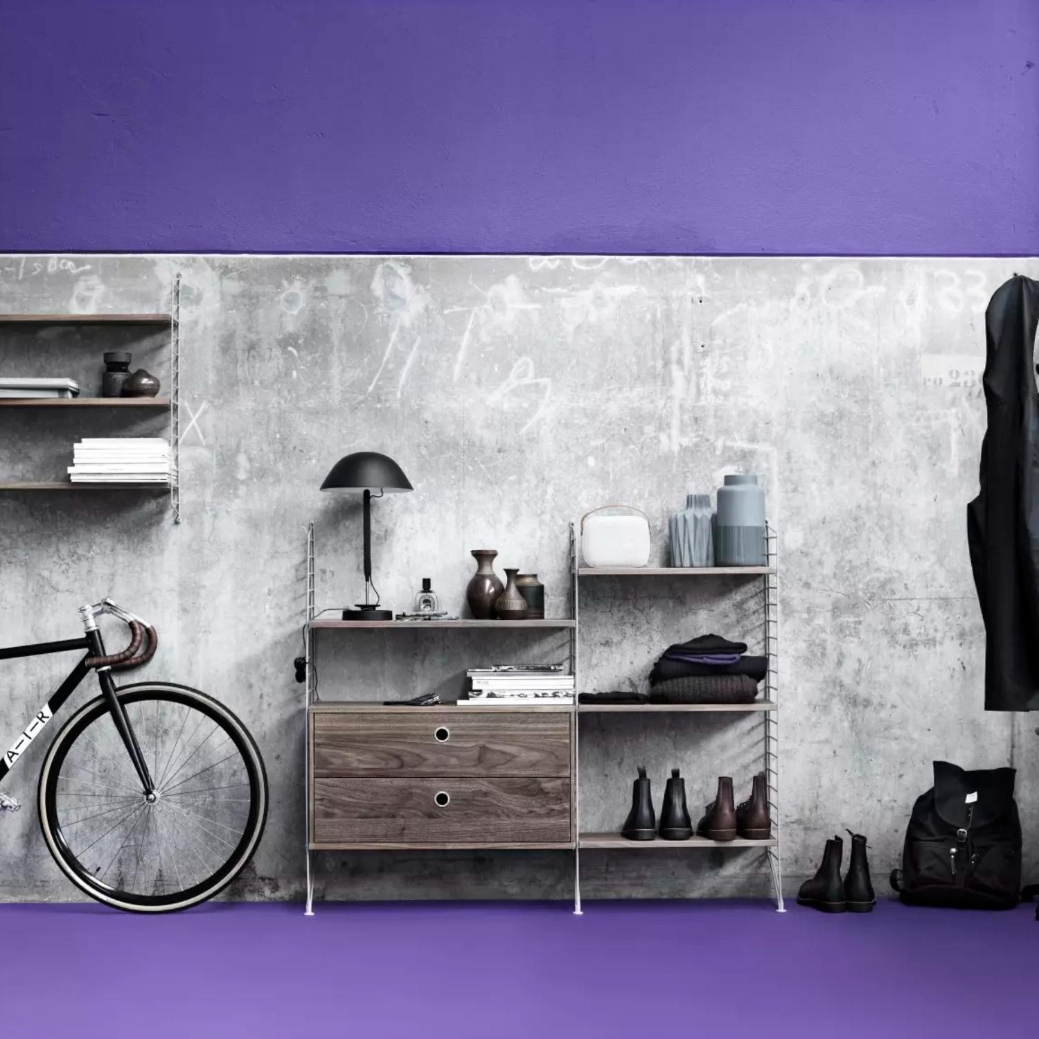 Gulvpanel 115x30 1-stk sort