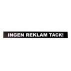 Magnetskylt Ingen reklam tack!
