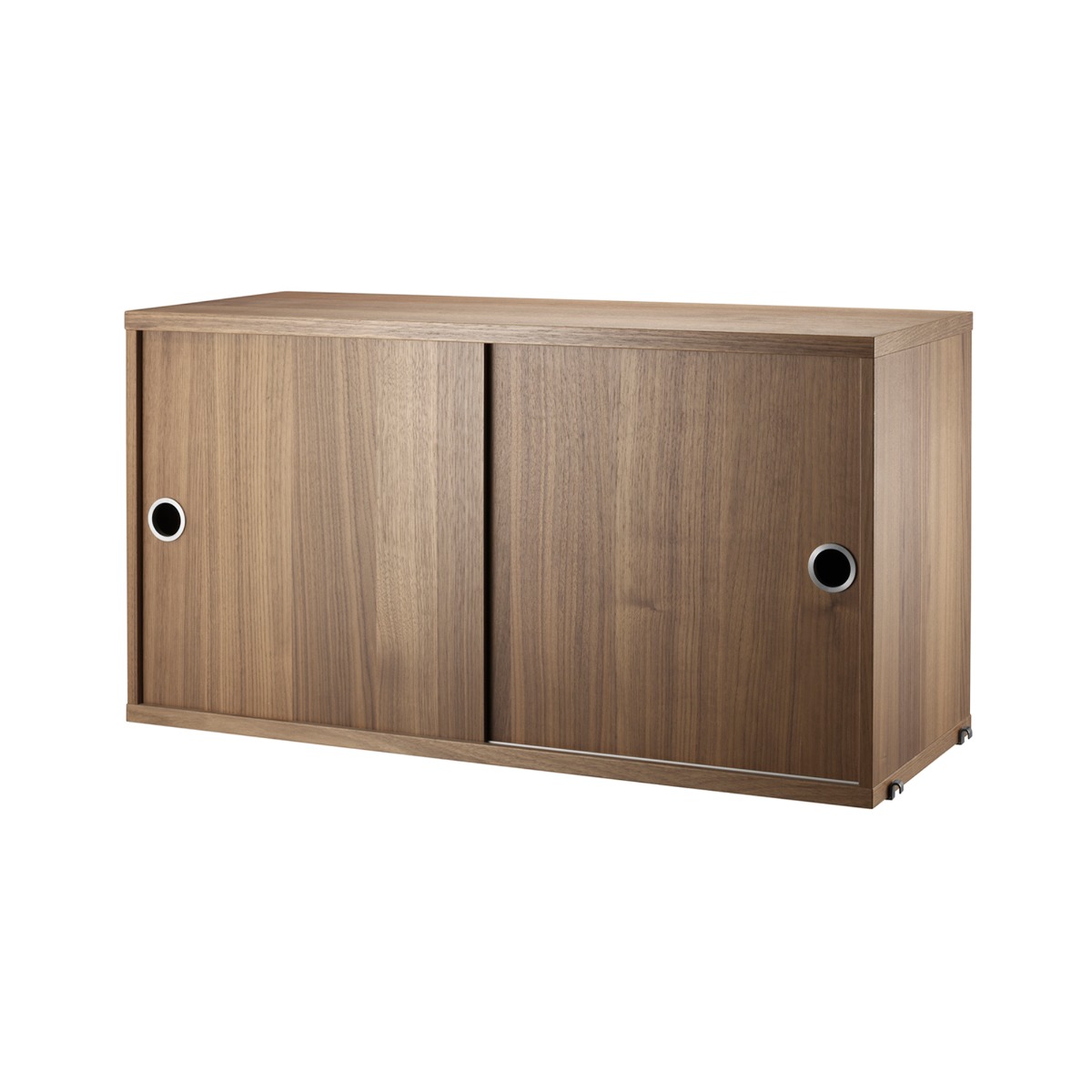 Schrank mit Schiebetüren 78x30x42 Nussbaum