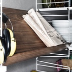 Zeitschriftenregal Holz 78x30 Walnuss