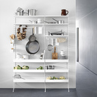 Metallregalboden, niedrig, 58x30, beige