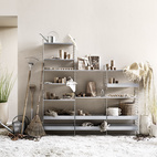 Metallhyllplan Hög 58x30 beige
