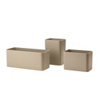 Organizers Set med 3 Biokomposit Beige