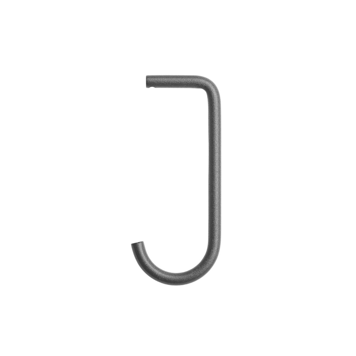 J-Haken 5-P Pulverbeschichteter Stahl Schwarz