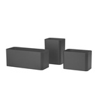 Organizer Set med 3 Biokomposit svart