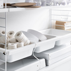 Skålplan 78x30 vit