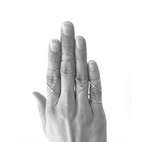 Enkel ring i messing 14-15 mm