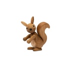 Träfigur Peanut Ekorrunge 8,5 cm Ek