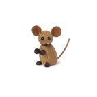 Holzfigur „The City Mouse“ 6,7 cm Eiche