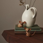 Holzfigur „The City Mouse“ 6,7 cm Eiche