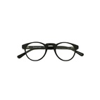 Lesebrille, rund, schwarz