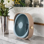 Bordsfläkt trådlös Fantastic Wood Dusty blue