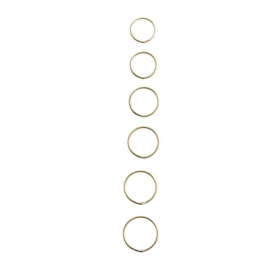 Enkel ring i messing 13-14 mm