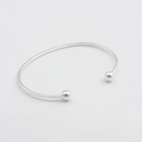Armband Strict Plain Ball Silver -