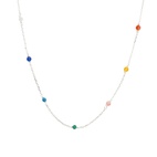 Halsband Santa Monica 42cm Multi Silver