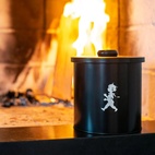 Round Storage Jar, Black