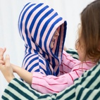 Badekåbe Poncho Naram Rosa/Blå