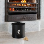 Round Storage Jar, Black