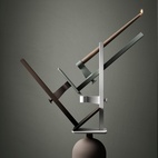 Ljusstake Museum 40x15x13cm Brun