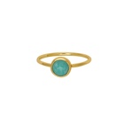 Ring Dear Guld Turkos 18 mm