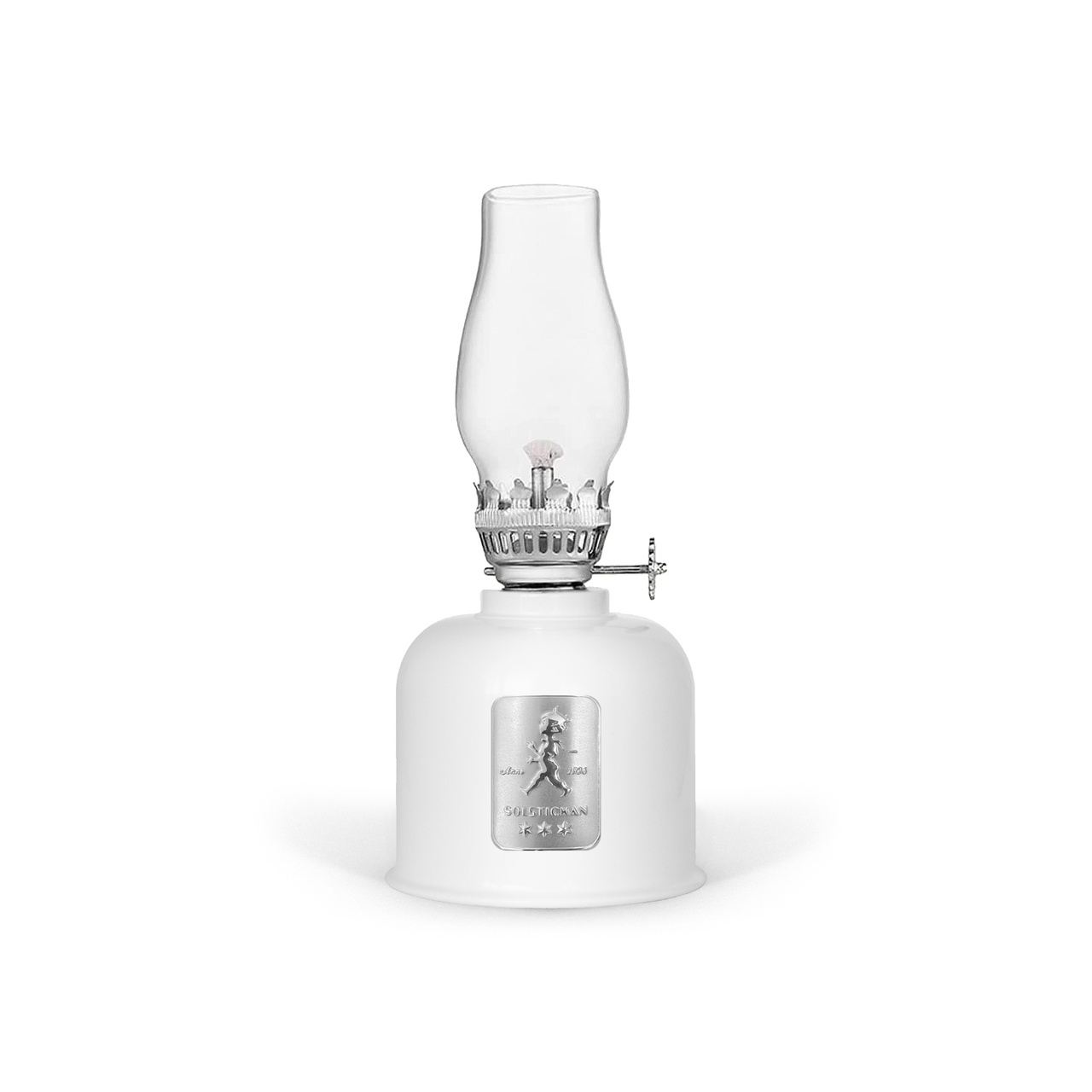 Fotogenlampa Vit/Silver