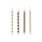 Kronljus Randiga 4-pack