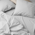 Bäddset Vide Percale 220x210cm Ljusgrå