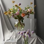 Dalia Vase 26 cm clear