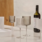 Ripple Red Wine Glasses, 2-Pack, Clear