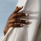 Ring Chevron silver 17 mm