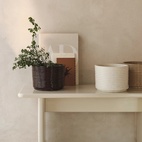 Blumentopf Corduroy Dunkelbraun