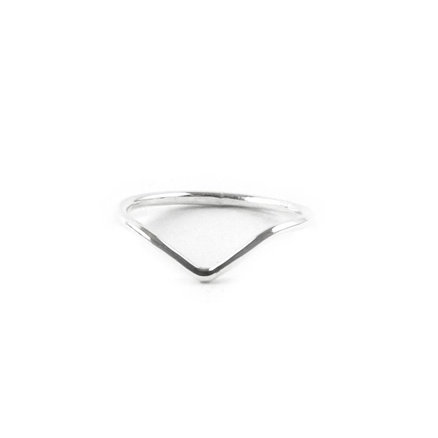 Ring Chevron silver 18 mm