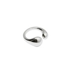 Ring Bolded Drops Silver