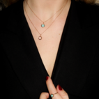 Halsband Dear Guld Rosa