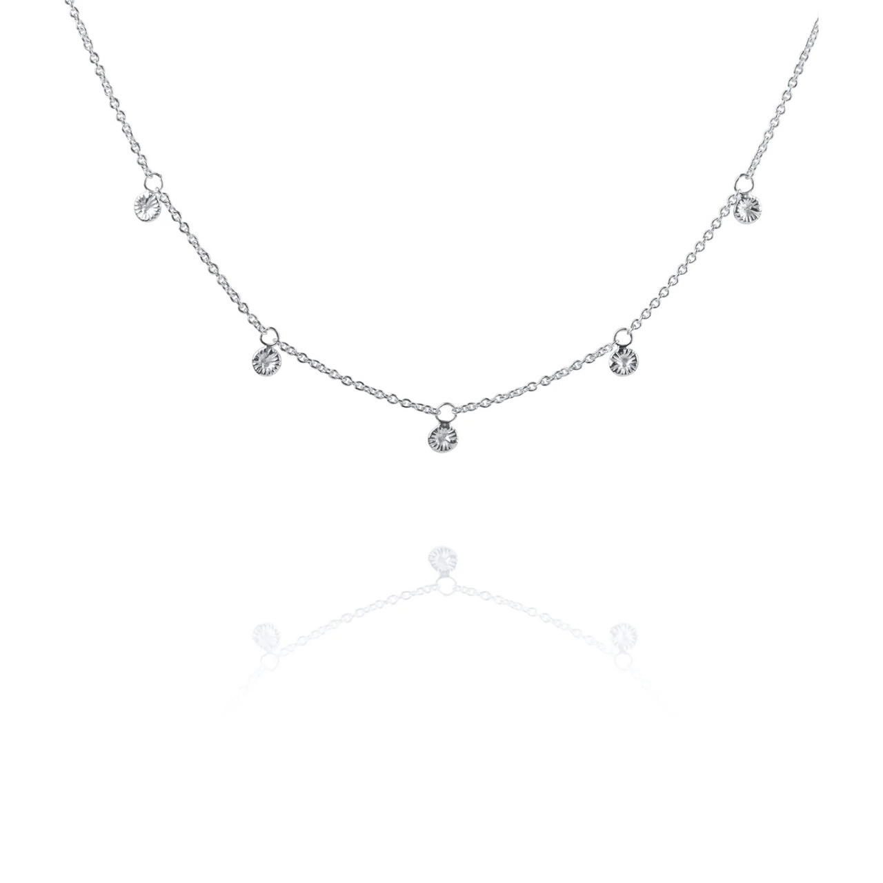 Halsband Knappkorall "multidrop" 40-45cm
