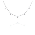 Halsband Knappkorall "multidrop" 40-45cm
