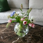 Dalia Vase 26 cm clear