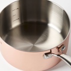 Primo 2L Copper Saucepan with Lid