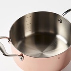 Kastrull med lock Primo 3L Koppar