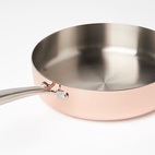 Traktörpanna med lock 28 cm Primo Koppar